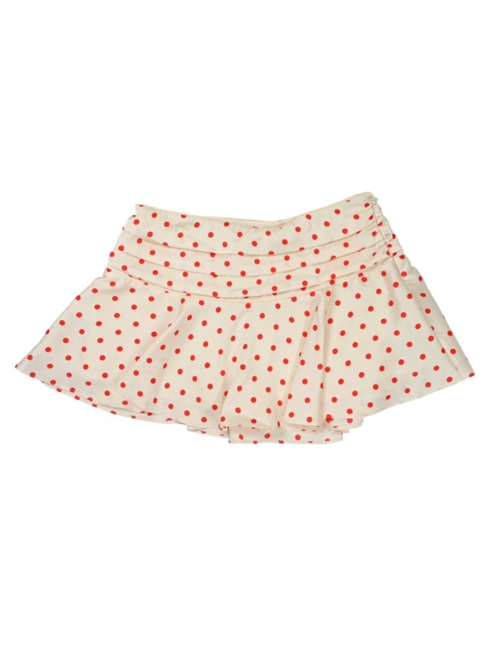 NIA Hyperion Polka Dot Mini Skirt in Ivory